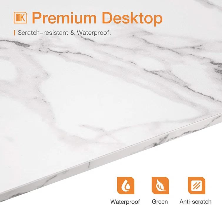 ODK Corner Metal Base Writing Desk