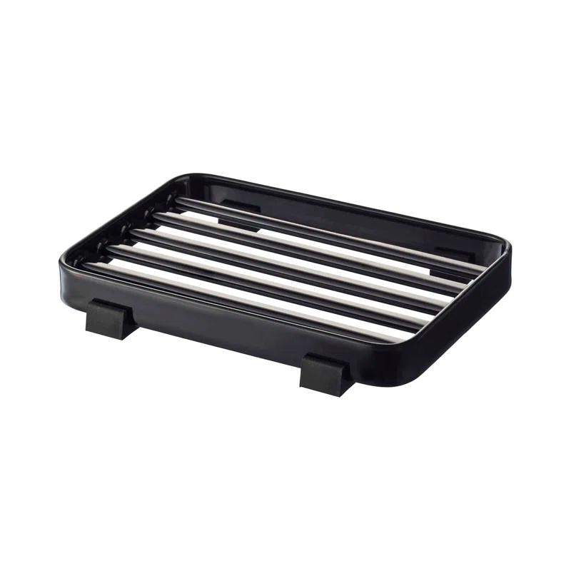 Yamazaki Home Yamazaki Home Soap Tray - Steel Holder Dish For Sink, Steel, Water Resistant, No Assembly Req.