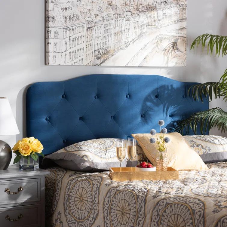 Corrigan Studio® Turek Velvet Upholstered Panel Headboard
