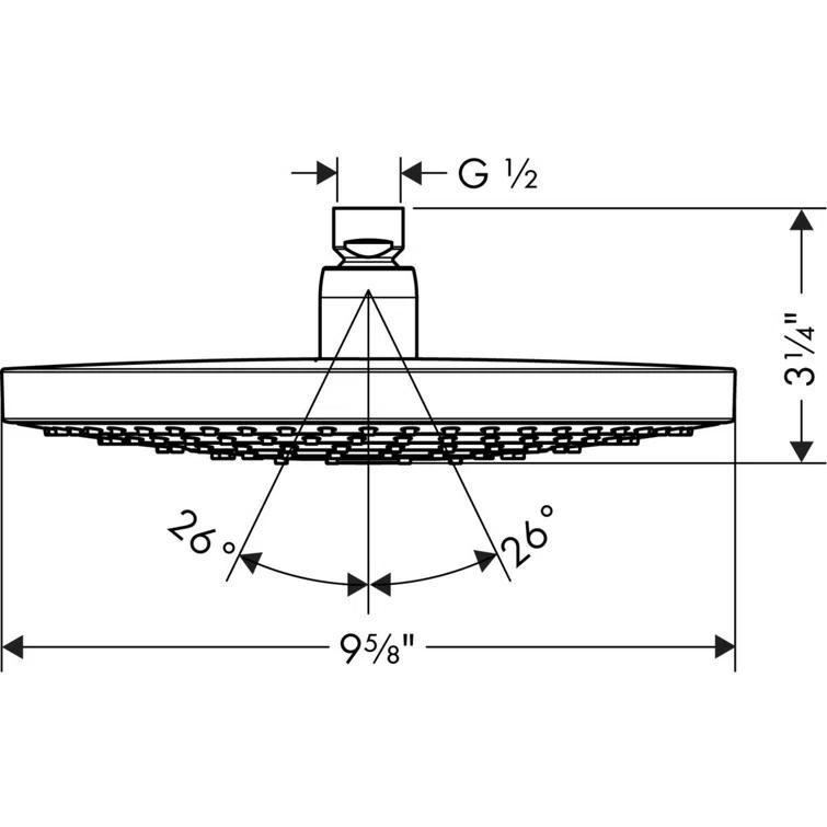 Raindance Select S 240 Showerhead in Chrome