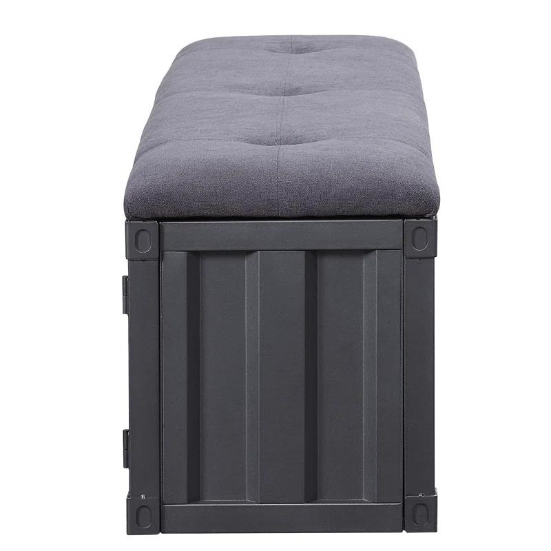 Acme Cargo Fabric Upholstered Storage Bench