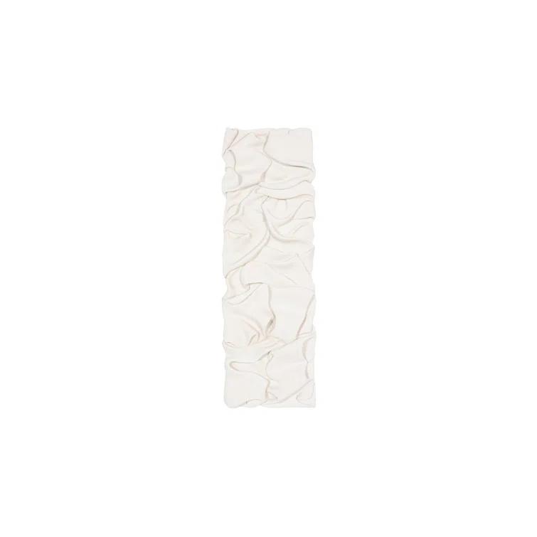 Phillips Collection Drape Runner Wall Art, White Stone