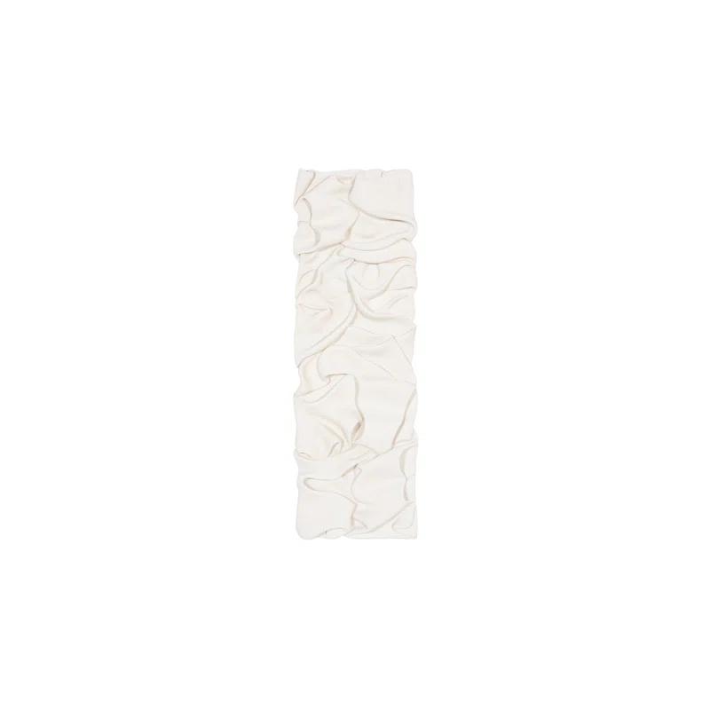 Phillips Collection Drape Runner Wall Art, White Stone