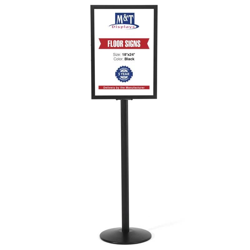MT Displays Aluminum Pedestal Sign Holder Stand