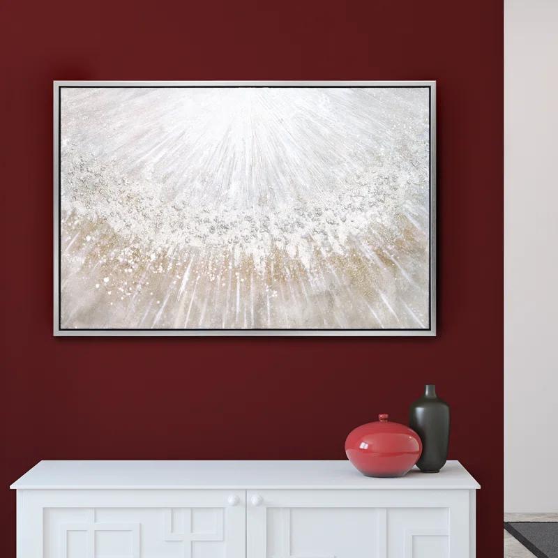 Empire Art Direct " Silver Pellets Textured Metallic " by Martin Edwards