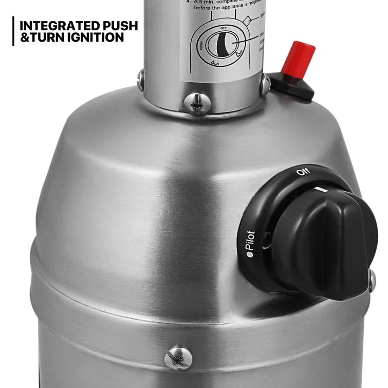 MoNiBloom Propane Gas Patio Heater, Outdoor 11,000 BTU Table Top Heater with Pilot Light for Garden Backyard