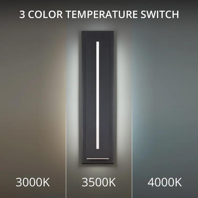 Midnight Single Light Outdoor Aluminum LED Wall Light