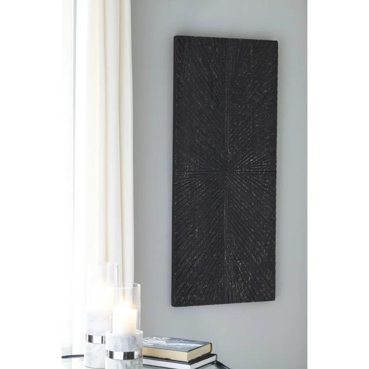 Millwood Pines Aseeb Abstract Wall Decor on Solid Wood