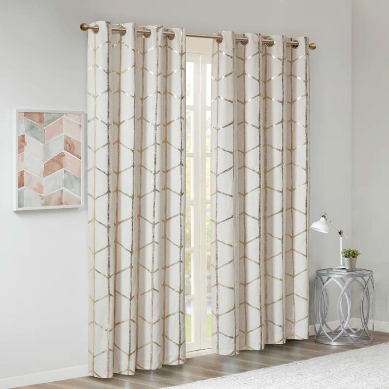 Raina Polyester Total Blackout Curtain Pair (Set of 2)