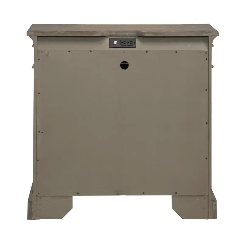 Liberty Furniture Town & Country Bedside Night Stand With Charging Station