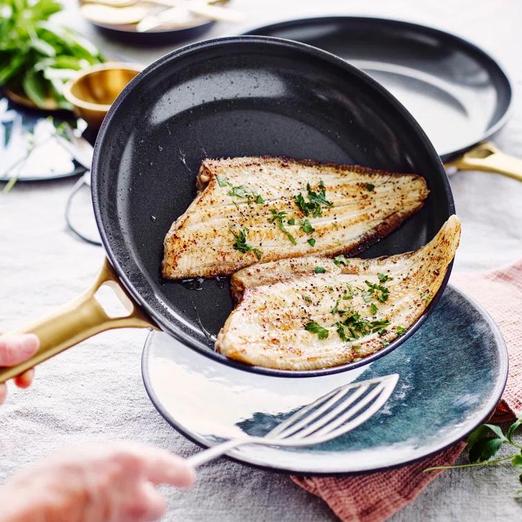 GreenPan ™ Reserve Black 2-Piece 10" and 12" Ceramic Non-Stick Frying Pan Set