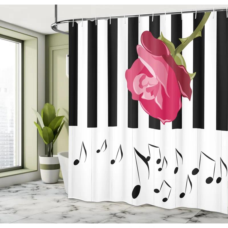 Ambesonne Shower Curtain with Hooks Included