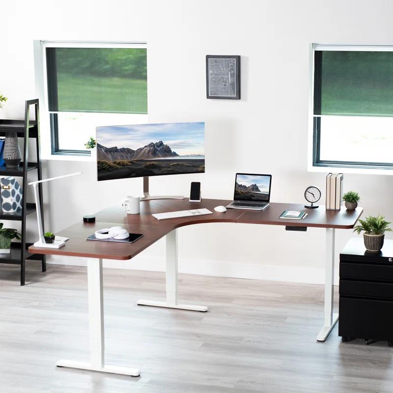 Vivo VIVO Electric 71" x 71" Curved Corner Stand Up Desk (E3CB2 Series)