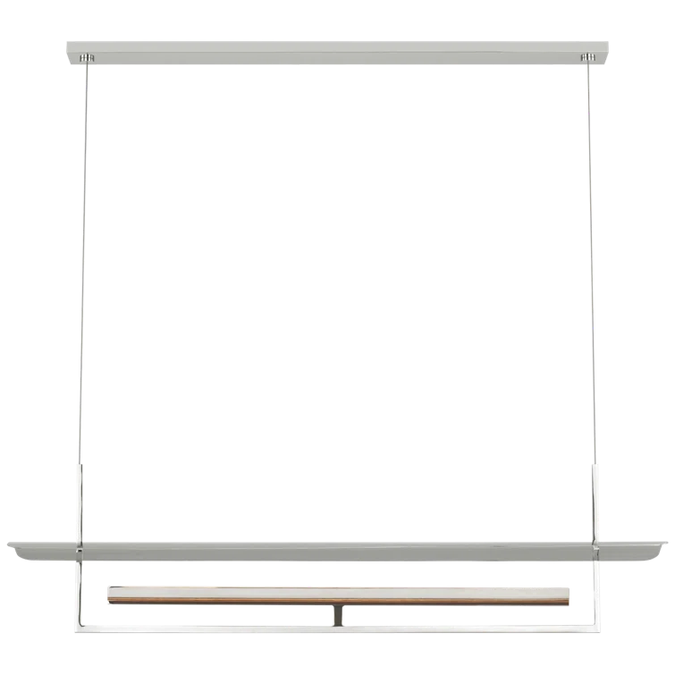 Hand Rubbed Antique Brass LED Linear Chandelier