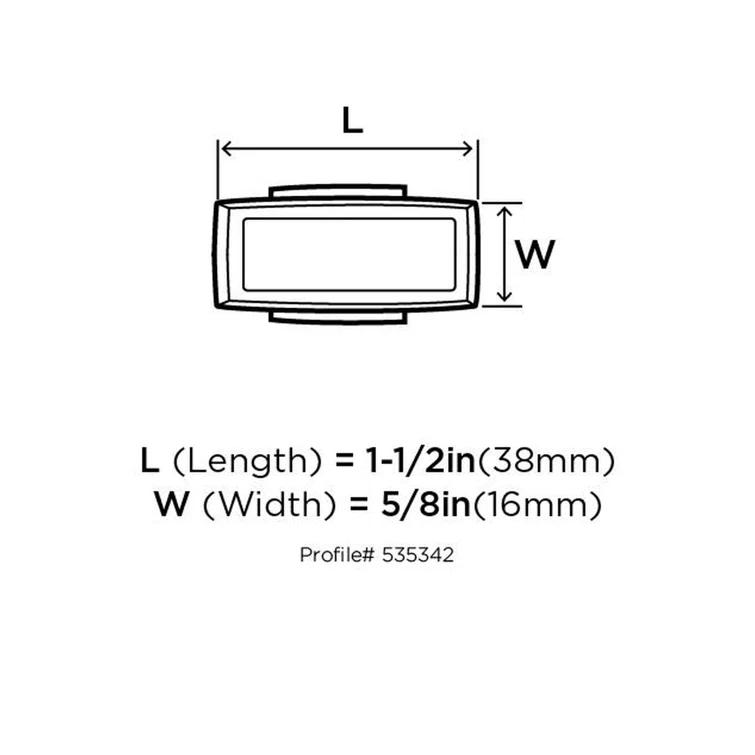 Mulholland 1 1/2" Length Bar Knob