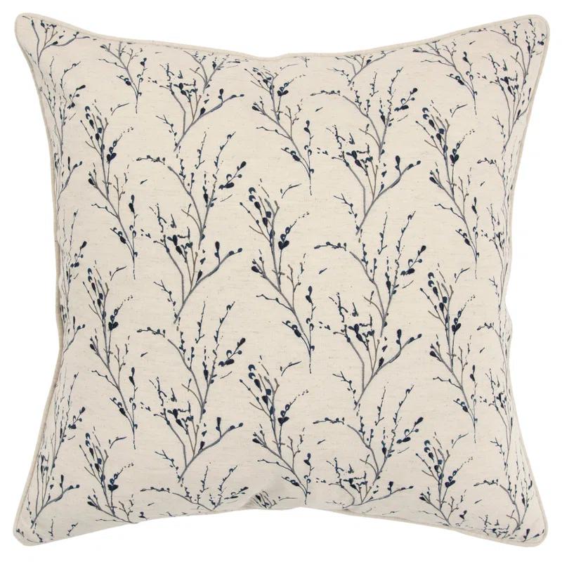Rizzy Home Embroidered Cotton Throw Pillow