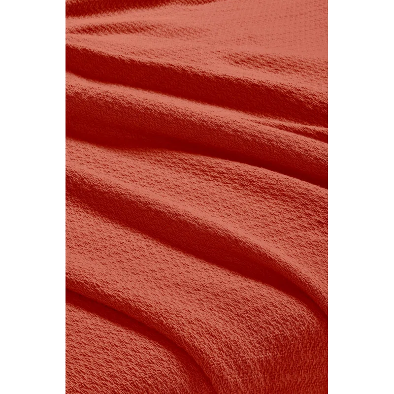 Superior Waffle Weave Honeycomb Knit Soft Textured All-Season Cotton Blanket