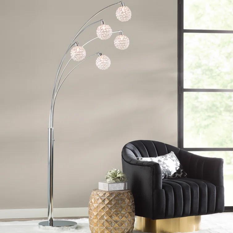 Artiva USA 84'' Shiny Silver Tree Floor Lamp
