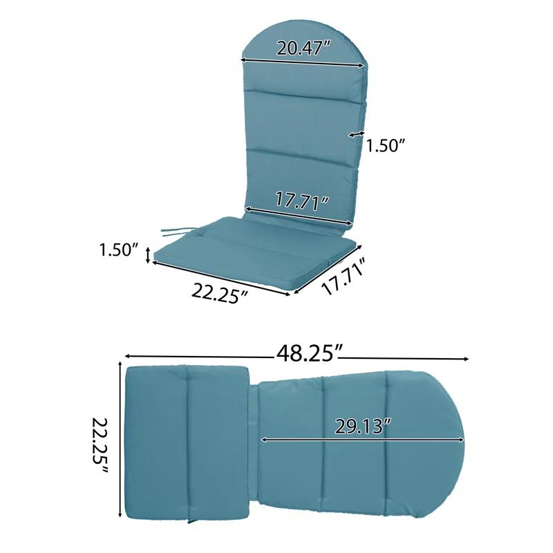 Highland Dunes Outdoor 1.5'' Adirondack Chair Back Cushion (Set of 2)