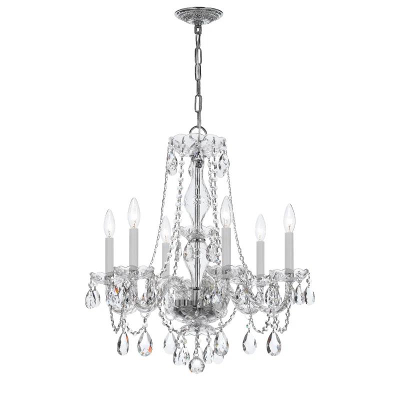 House of Hampton® Kimmori 6 - Light Glass Dimmable Chandelier