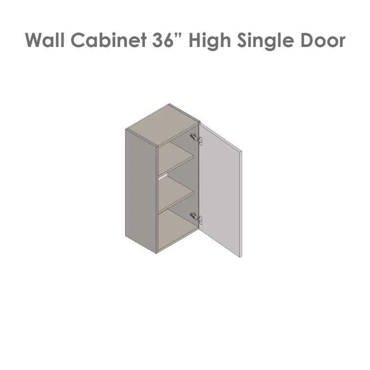 WALLKITCHENS Open Particleboard Standard Wall Cabinet Ready-to-Assemble
