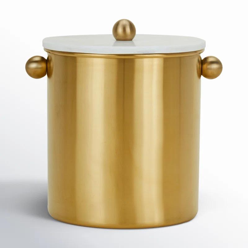 Hawkins New York Simple Brass Ice Bucket