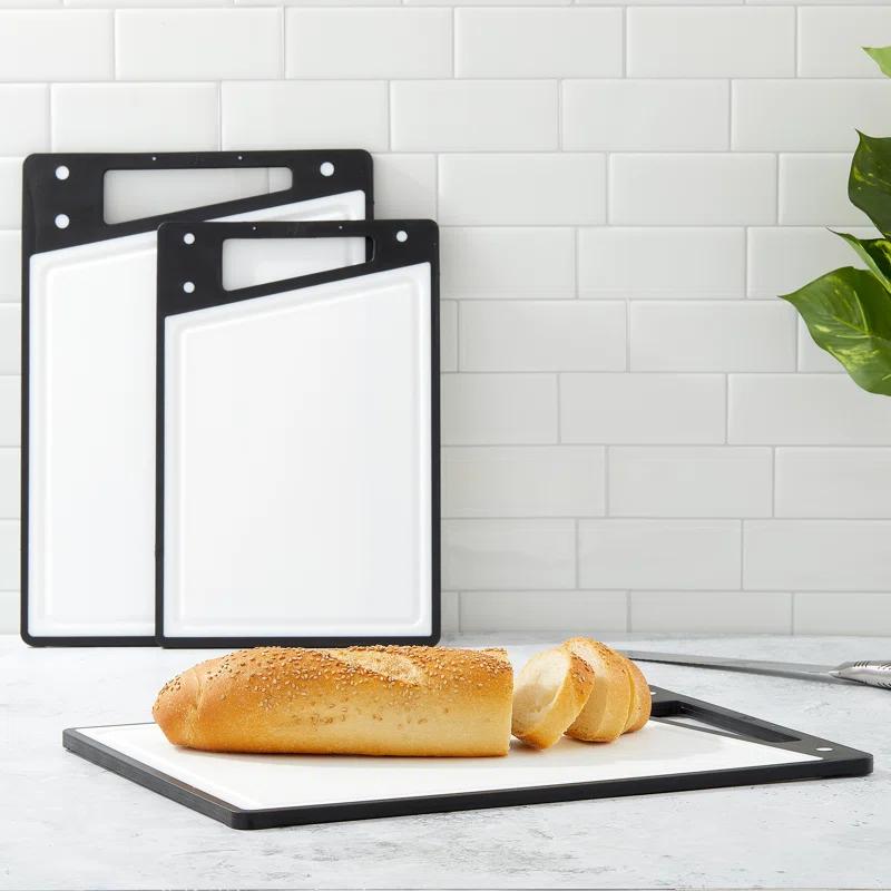 Joyjolt Plastic Cutting Board Set (Set of 3)