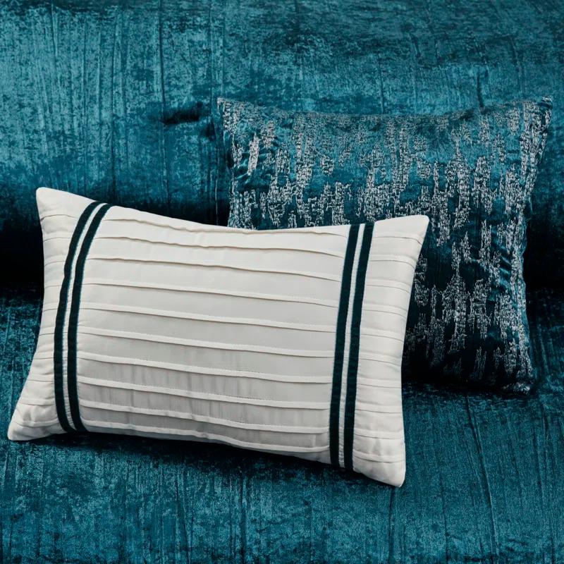 Lee 5 Piece Crinkle Velvet Comforter Set