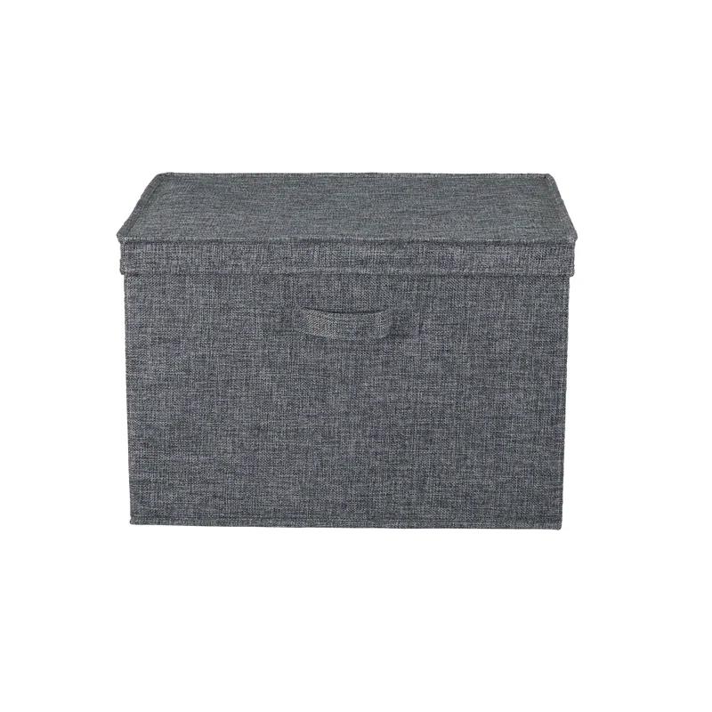 Household Essentials Household Essentials Wide Storage Box Fabric Bin (Set of 2)