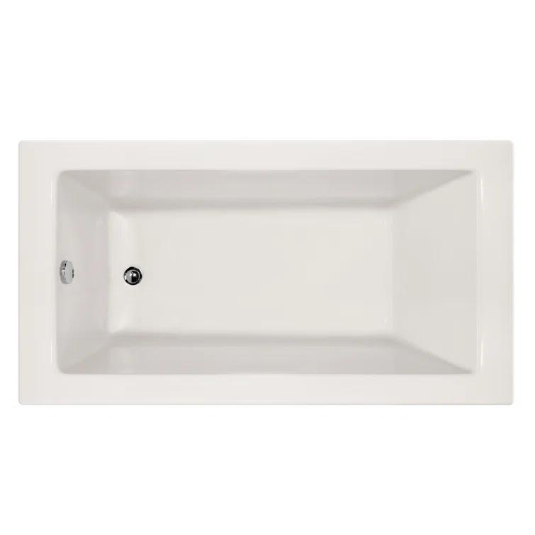 Hydro Systems Sydney 60'' x 34'' Alcove / Tile In Air Acrylic Bathtub SYD6034ATA-WHI-LH-WOV.WHI