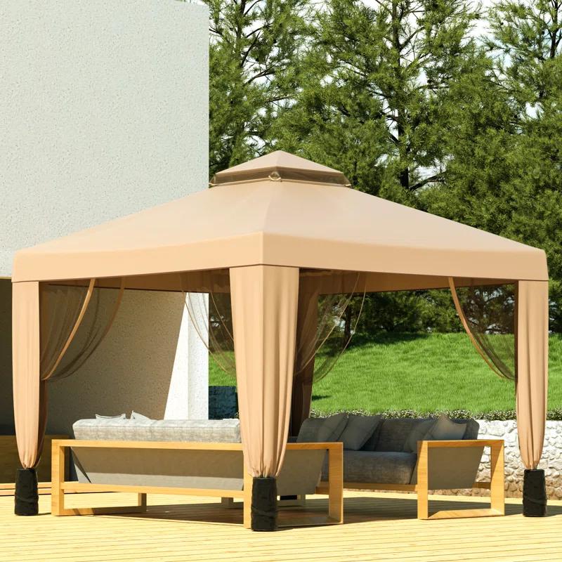 VEVOR 10 Ft. x 10 Ft. Metal Patio Gazebo