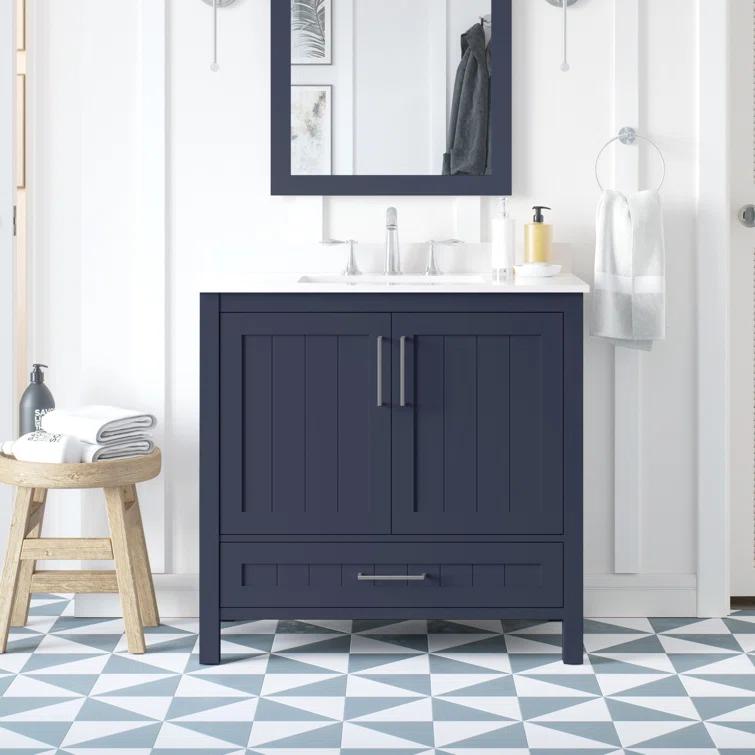 Ove Decors OVE Decors Kansas 36" Single Bathroom Vanity, in Midnight Blue Finish
