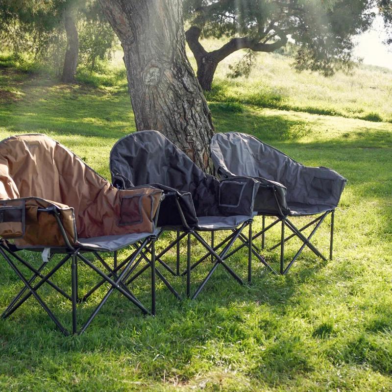 Folding Camping Chair with Cushions