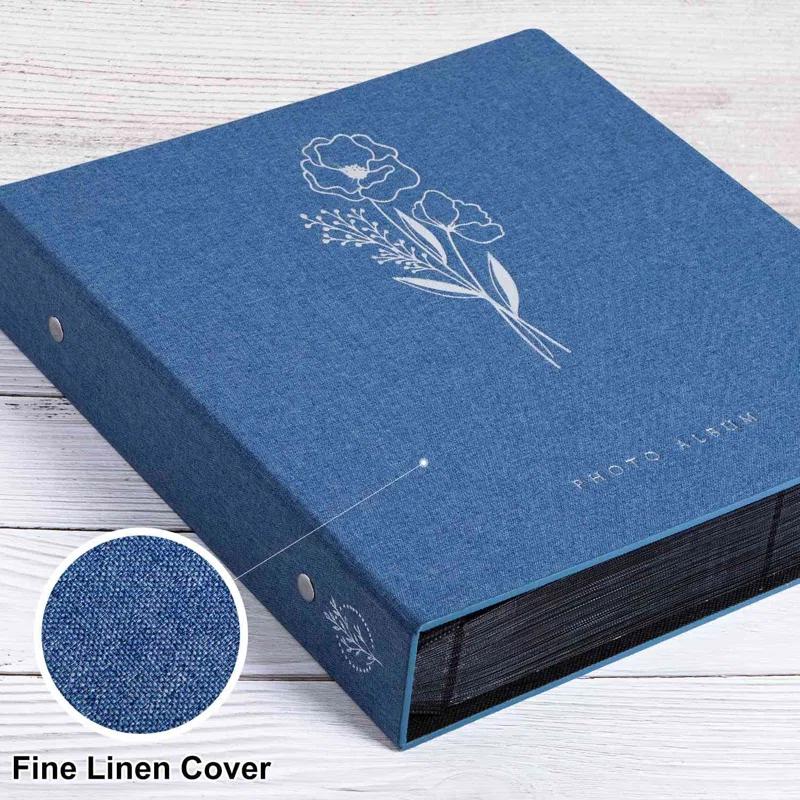 BEACHWATER POOL & SPA, LLC Photo Album 4X6 1000 Pockets, Extra Large Capacity Linen Cover Picture Albums Holds 1000 Horizontal And Vertical Photos