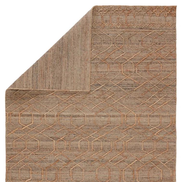 Ceres Handwoven Jute-Blend Rug - Beige and Gray / 9' x 12'