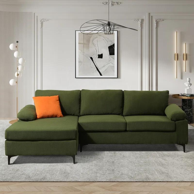 Wade Logan® Avrianna 2 - Piece Upholstered Sectional