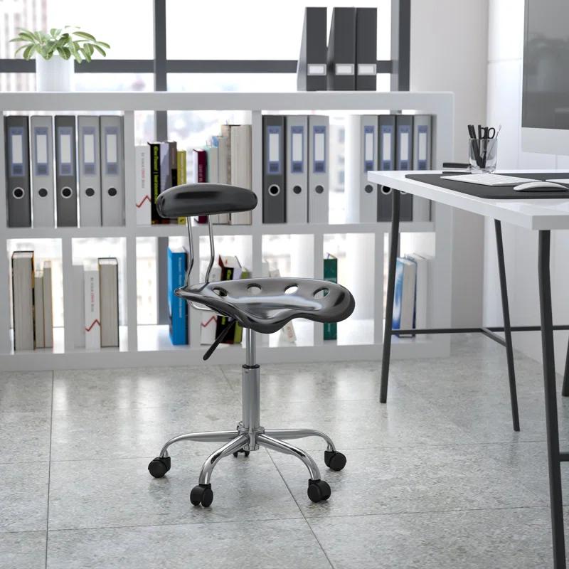 Flash Furniture Bonavant Adjustable Swivel Chair for Desk and Office with Tractor Seat