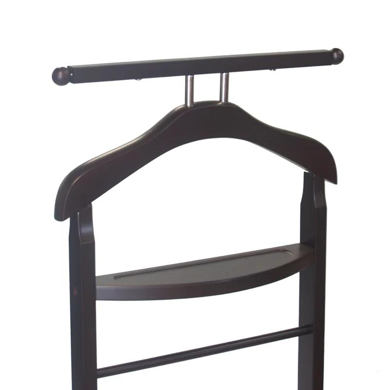 Knight Solid Wood Freestanding Valet Stand