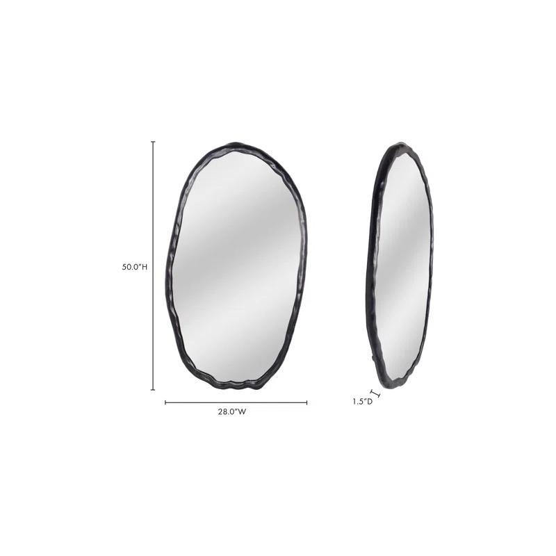 Rogelio Oval Mirror - Black