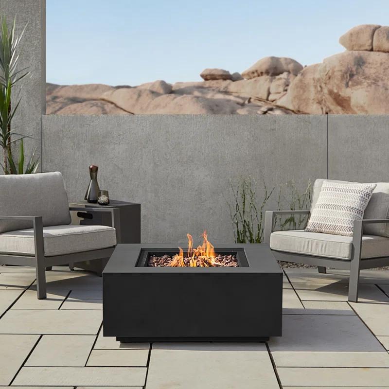 AEGEAN Propane / Natural Gas Outdoor Fire Pit Table