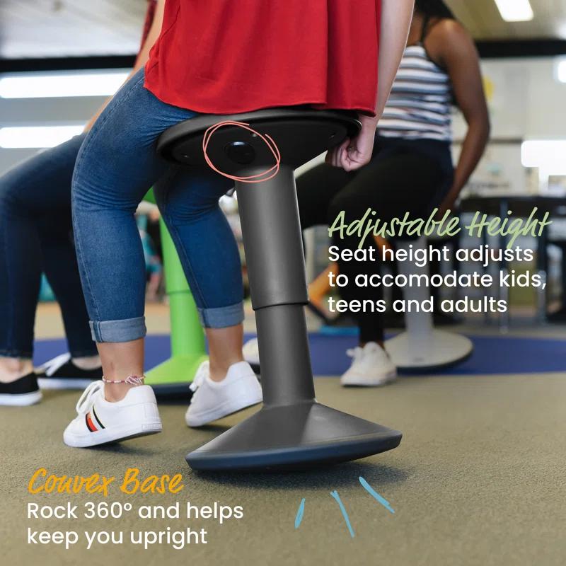 ECR4Kids SitWell Wobble Stool, Adjustable Height, Active Seating