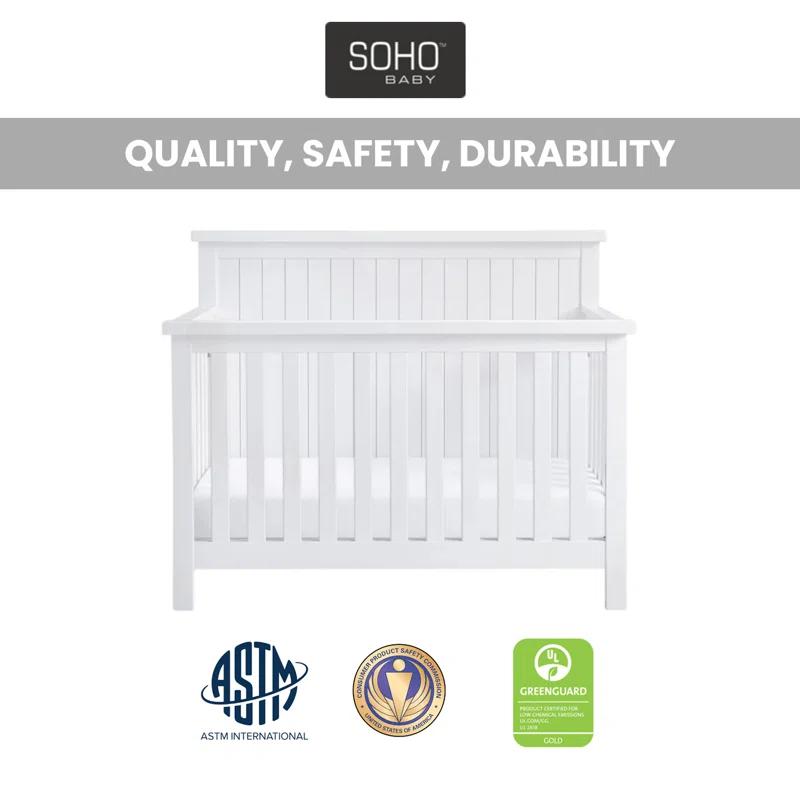 Soho Baby Everlee 4 in 1 Convertible Crib