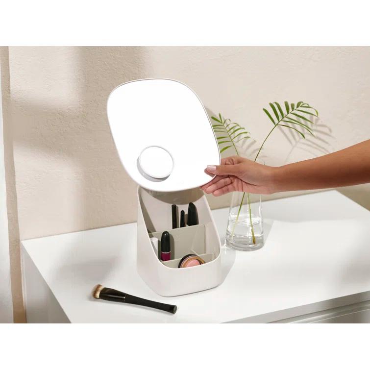 Joseph Joseph Joseph Joseph Viva Makeup Organizer with Pedestal Mirror