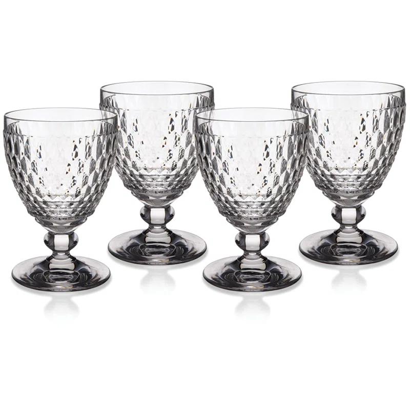 Villeroy & Boch Boston Colored Lead Free Crystal Goblet Set