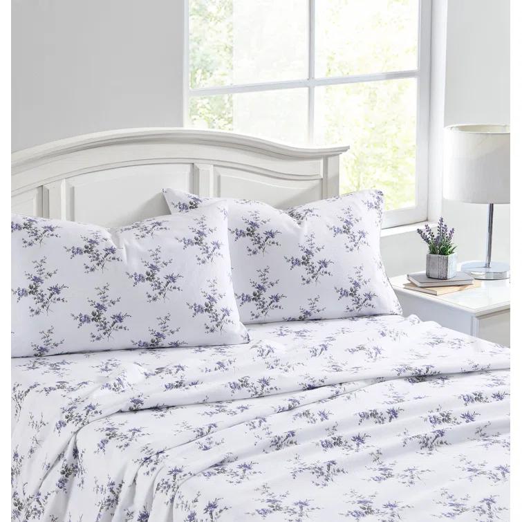 Laura Ashley Laura Ashley Cotton Flannel Cozy Sheet Sets
