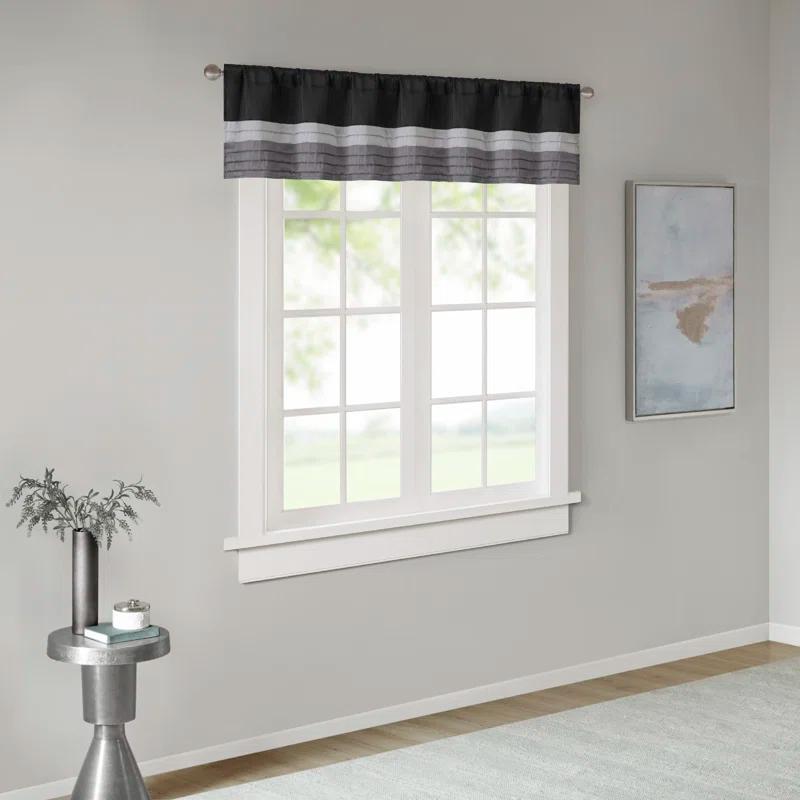 Madison Park Amherst Polyoni Pintuck Window Valance