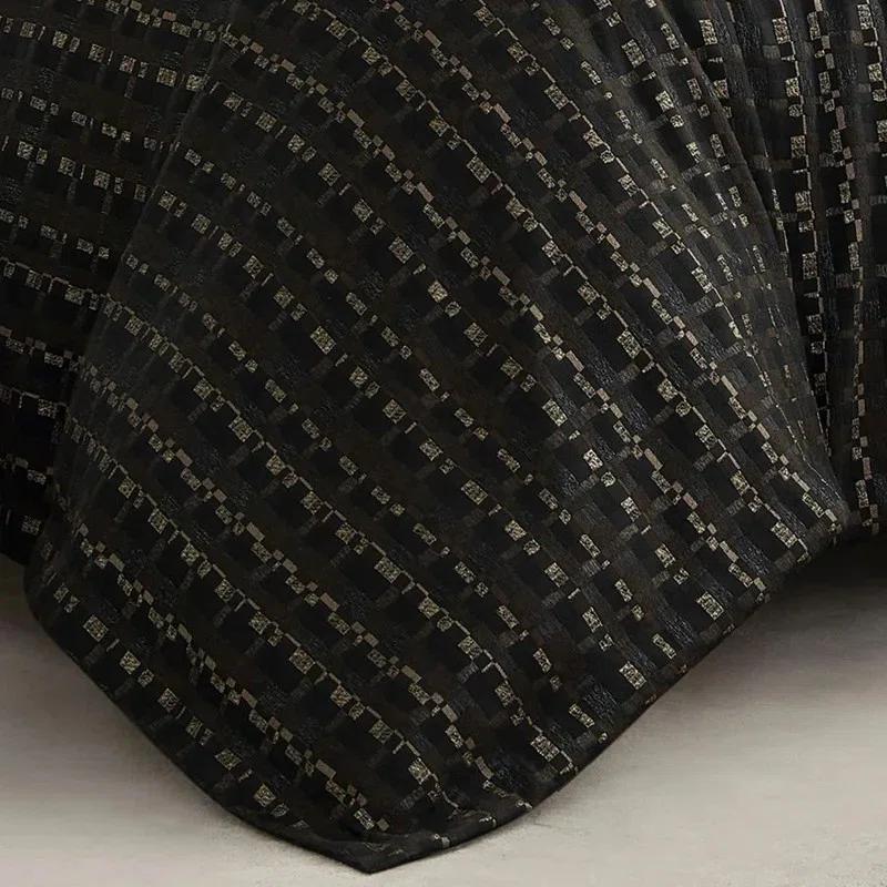 Cloud9 Design Onyx Black Striped Duvet Set