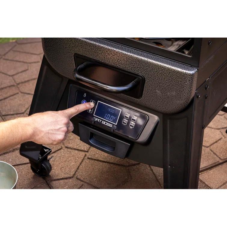 Pit Boss Pit Boss 3-Series Electric Vertical Smoker, Silver Hammertone