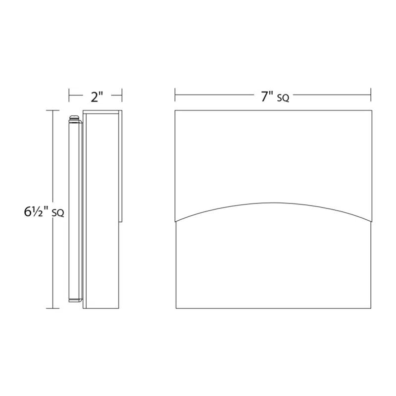Inside-Out LED Flush Mounted Sconce