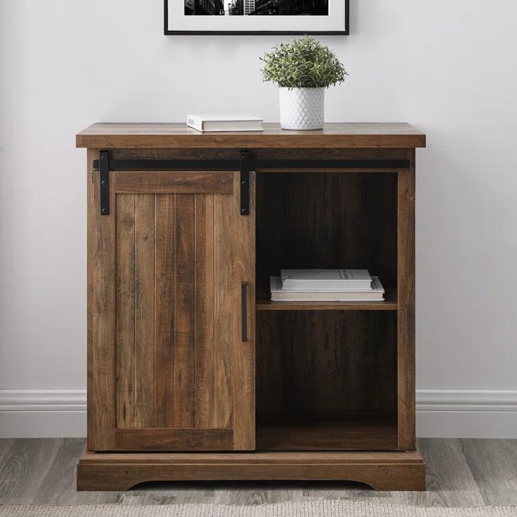 Gracie Oaks Stotfold 32" Sliding Door Accent Server